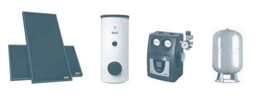 BAXI 300DCS/SOL 250-V SGLX solárna zostava s doskovým kolektorom (komplet)
