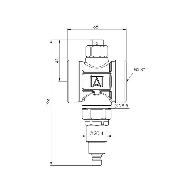 AFRISO AAV 300 protizámrzný ventil G5/4", PN10, Kvs 70 m3/h