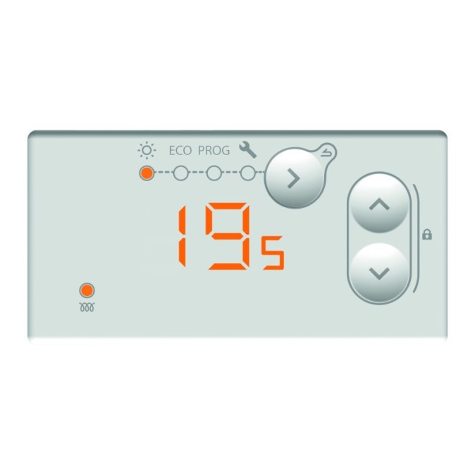 FENIX ATLANTIC F120-D 20 nástenný konvektor 2000W, priamovýhrevný, biela