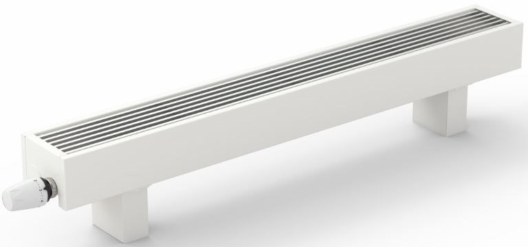 KORADO KORALINE LKXN EXCLUSIVE vykurovacia lavica 1600x230x230mm prirodzená konvekcia, s mriežkou, biela RAL 9010