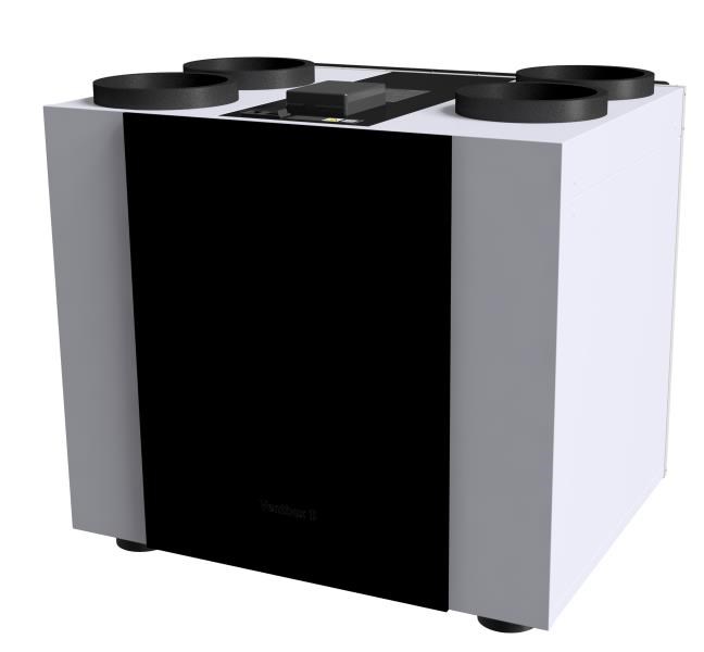 KORADO VENTBOX II 400 HRV PREMIUM rekuperačná jednotka 400m3/hod, stacionárna, pravá