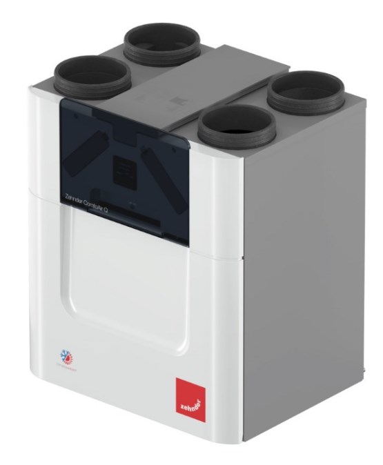 ZEHNDER COMFOAIR Q600 ST vetracia jednotka s rekuperáciou 600 m3/h, nástenná, entalpický výmenník, automatický by-pass