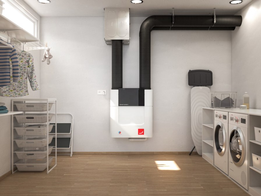 ZEHNDER COMFOAIR Q600 ST vetracia jednotka s rekuperáciou 600 m3/h, nástenná, entalpický výmenník, automatický by-pass