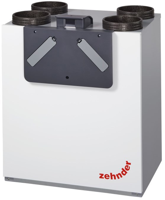 ZEHNDER COMFOAIR E350 VR vetracia jednotka s rekuperáciou 350 m3/h, nástenná, protiprúdový výmenník, pravá, predohrev, automatický by-pass