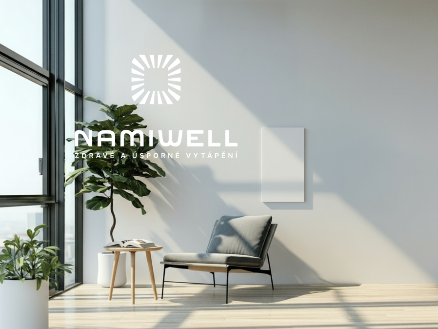 NAMIWELL NW1D-335 sálavý panel 355 x 640 x 28 mm, 335 W, biela