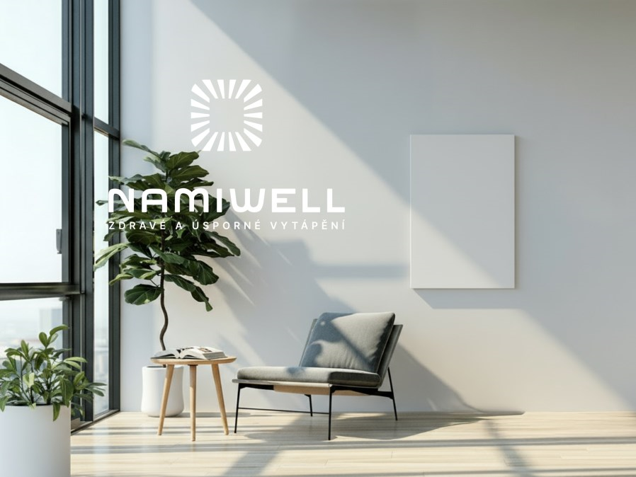 NAMIWELL NW3-600 sálavý panel 950 x 640 x 28 mm, 600 W, biela