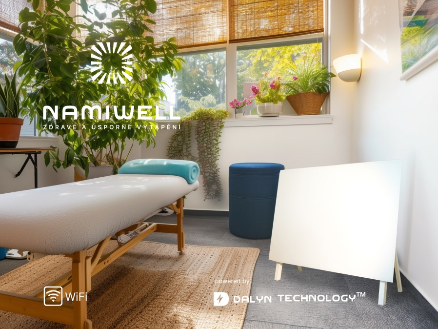 NAMIWELL NW3-1000 DSN sálavý panel 950 x 640 x 28 mm, 1000 W, biela, stojan, kábel