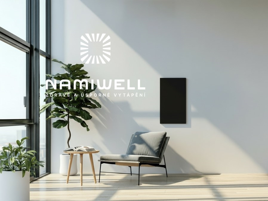 NAMIWELL NW1D-335 sálavý panel 355 x 640 x 28 mm, 335 W, čierna