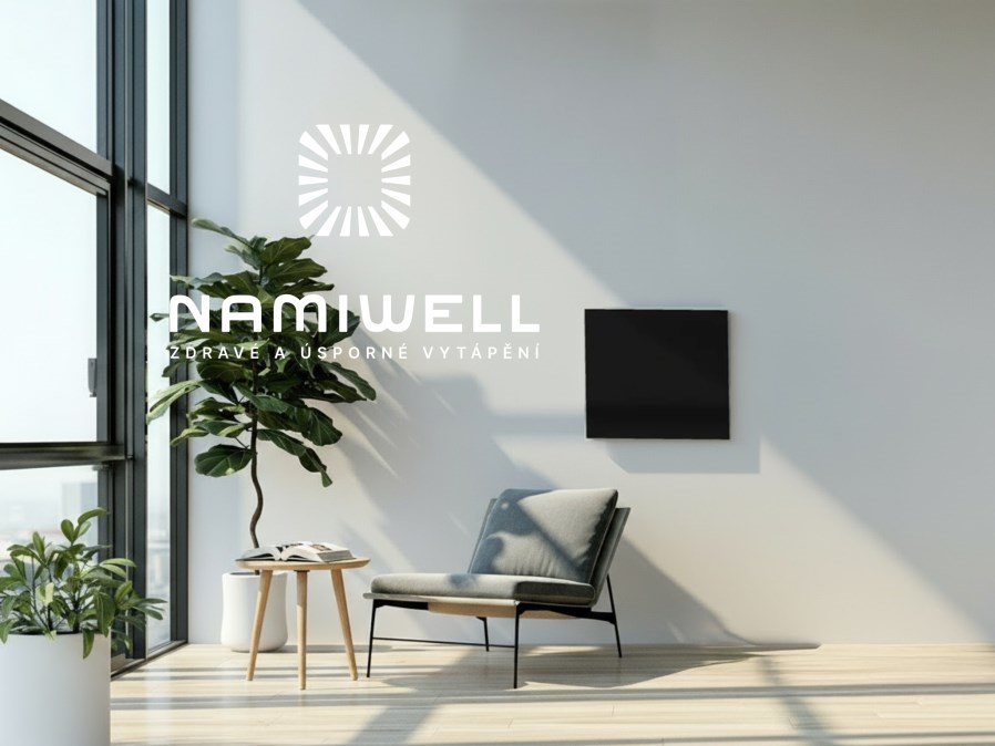 NAMIWELL NW2-530 ED sálavý panel 593 x 593 x 28 mm, 530 W, čierna