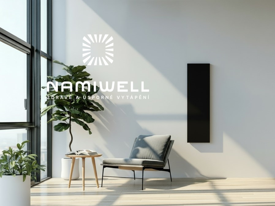 NAMIWELL NW2U-530 ED sálavý panel 320 x 1142 x 28 mm, 530 W, čierna