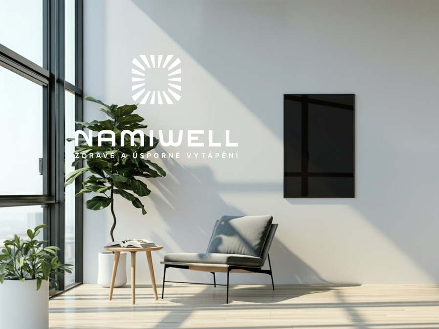 NAMIWELL NW3-600 sálavý panel 950 x 640 x 28 mm, 600 W, čierna