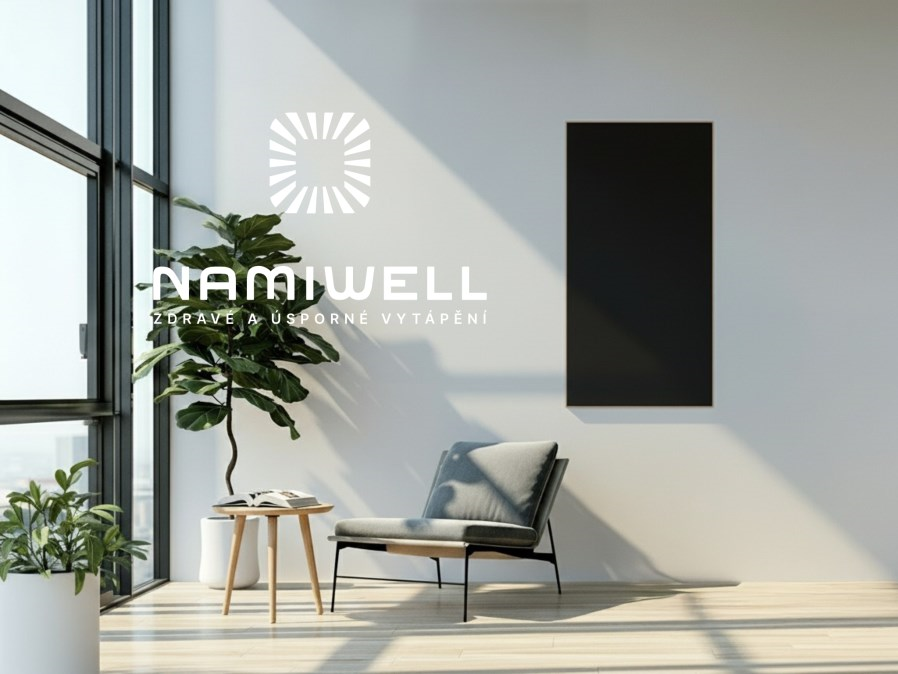 NAMIWELL NW4-800 E sálavý panel 1250 x 640 x 28 mm, 800 W, čierna