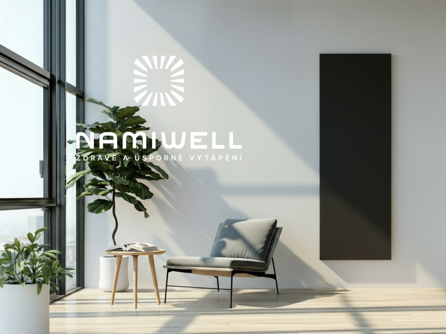 NAMIWELL NW6-1200 E sálavý panel 1850 x 640 x 28 mm, 1200 W, čierna