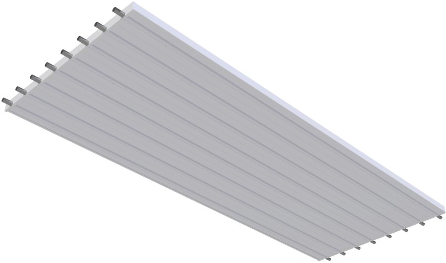 KOTRBATÝ KSP TO GO sálavý panel 1200x3000mm, závesný, teplovodný, biela RAL 9016