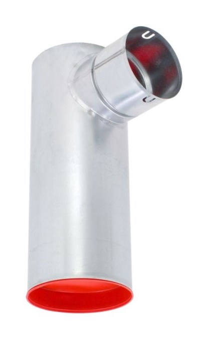 Distribučný box, stropný/stenový, pr. 125 mm, 1x vývod DN90, pozinkovaná oceľ