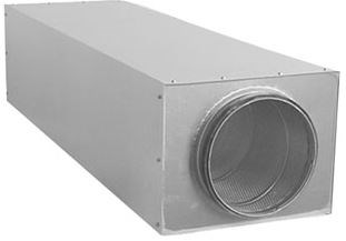LINDAB LRCB tlmič hluku 125mm, 1m, hranatý, minerálna vata/pozink