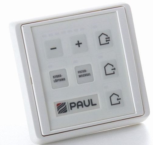 ZEHNDER ovládací panel LED 80x80x12mm pre Climos/Focus, plastový rámček, RAL9010