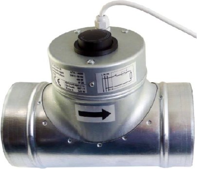 REGULUS ET-VZT-0,4-125 elektrický ohrievač vzduchu 0,4kW, 125mm