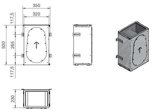 ZEHNDER CW-S 320 akustický tlmič