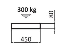 DE DIETRICH antivibračný podstavec 450mm, pre umiestnenie na zem, PVC