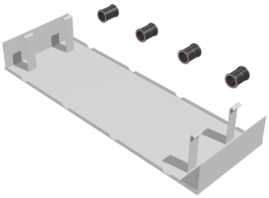 KOTRBATÝ KSP TO GO prepojovacia sada pre sálavý panel 600mm, biela RAL 9016 (sada)