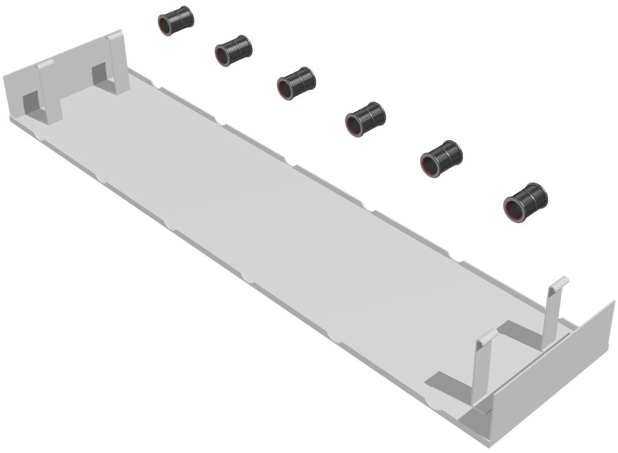 KOTRBATÝ KSP TO GO prepojovacia sada pre sálavý panel 900mm, biela RAL 9016 (sada)