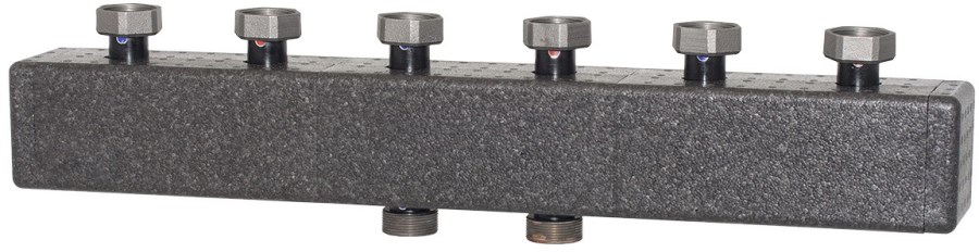 CONCEPT GMA431 rozdeľovač RN1 1/2"xG1 1/2", 3 okruhy, pre obehové jednotky, oceľ/EPP