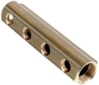 COMAP SKINPRESS 9800 tyč rozvádzača 1", 4 výstupy, mosadz