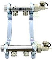 REHAU HLV SX 6 rozdeľovač 6 vývodov, pre vykurovacie rozvody, oceľ