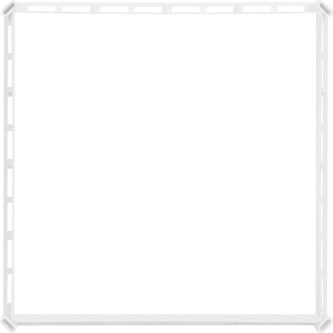 HACO VM 300x300mm vetracia mriežka, s rámčekom a sieťovinou, biela