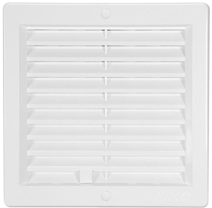 HACO VM 200x200 U vetracia mriežka, s rámčekom, uzatvárateľná, biela