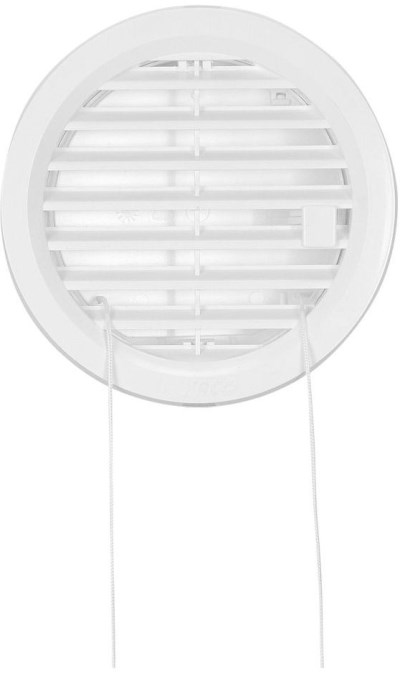 HACO VM 110 UB vetracia mriežka kruhová, uzatvárateľná, priemer 105mm, biela