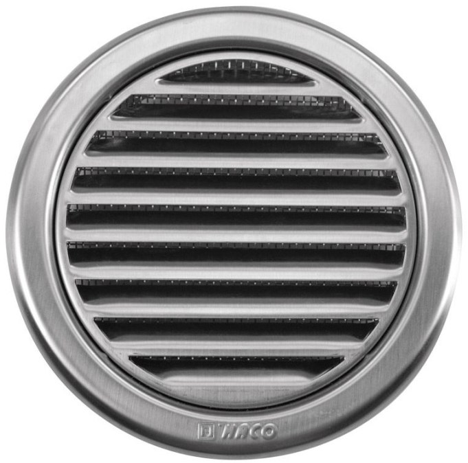HACO NVM 150 vetracia mriežka kruhová, priem. 150mm, so sieťovinou, nerez