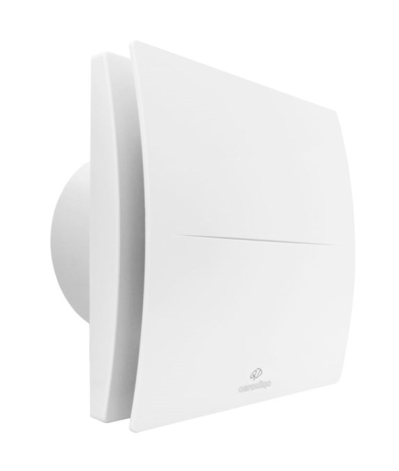 AERAULIQA QD120HT axiálny ventilátor 120 mm, nástenný/stropný/do okna, s časovačom a čidlom vlhkosti, so spätnou klapkou