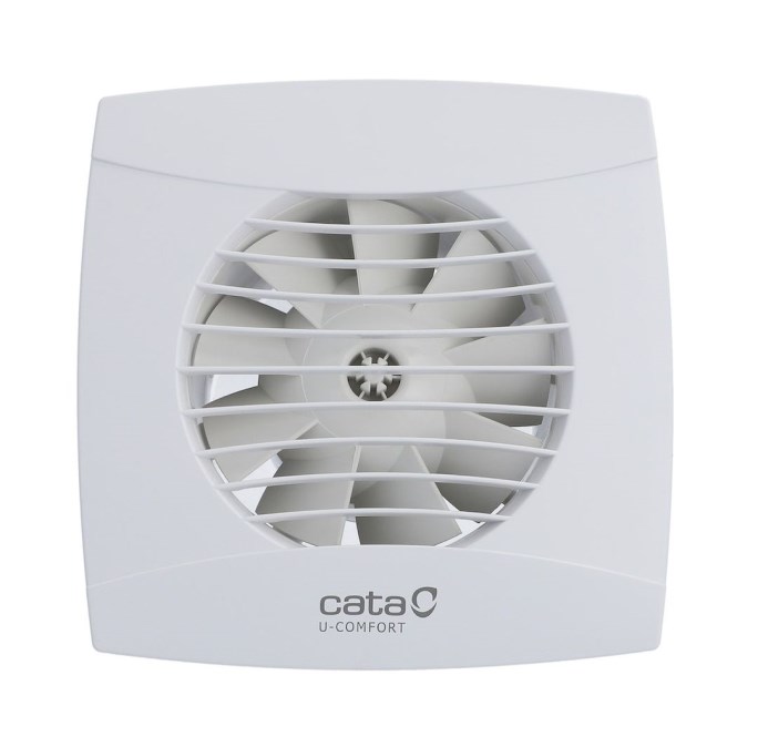 CATA UC 12 T axiálny ventilátor 120 mm, nástenný/stropný, s časovačom a spätnou klapkou