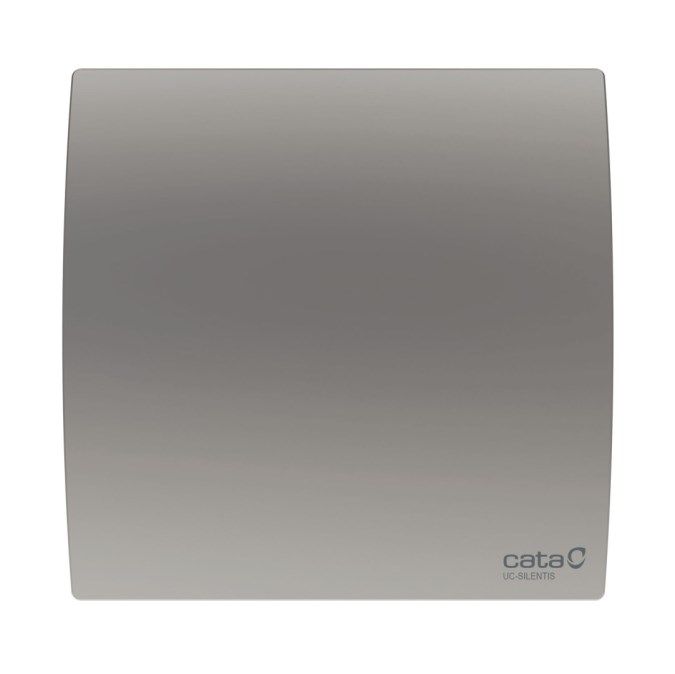 CATA UC 10 SILENTIS TIMER SILVER axiálny ventilátor 96,6 mm, nástenný/stropný, s časovačom a spätnou klapkou, strieborná