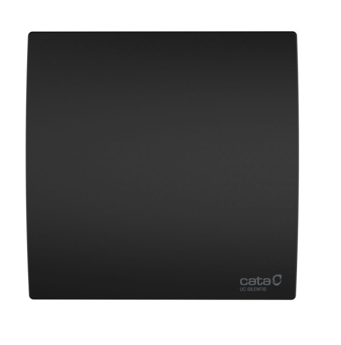 CATA UC 10 SILENTIS BLACK axiálny ventilátor 96,6 mm, nástenný/stropný, so spätnou klapkou, čierna