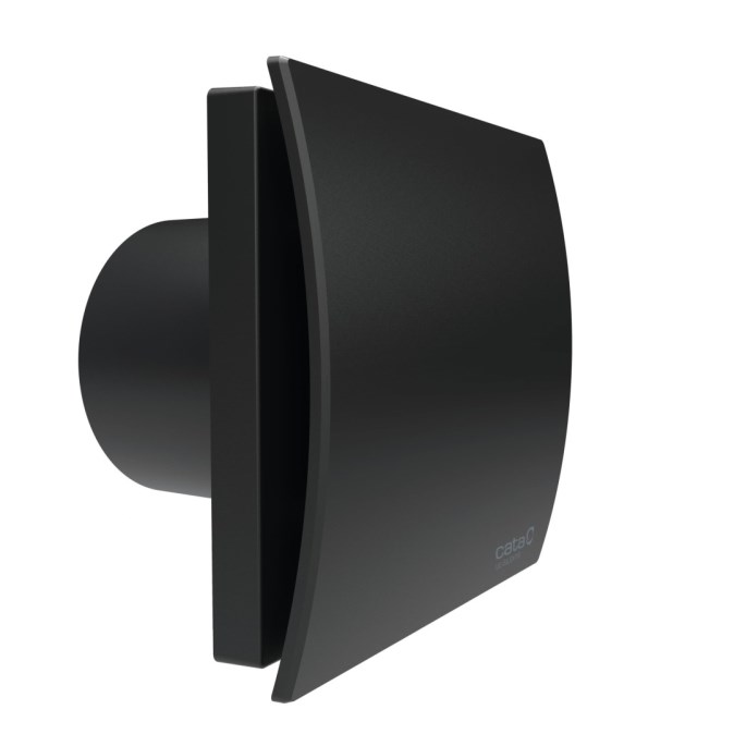 CATA UC 10 SILENTIS BLACK axiálny ventilátor 96,6 mm, nástenný/stropný, so spätnou klapkou, čierna
