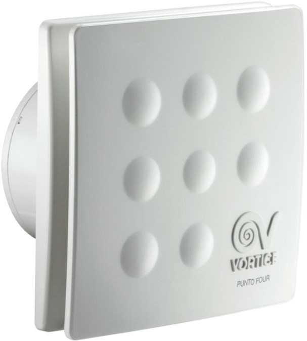 VORTICE PUNTO FOUR MFO 120/5" T axiálny ventilátor 120 mm, nástenný/stropný, s časovačom a spätnou klapkou