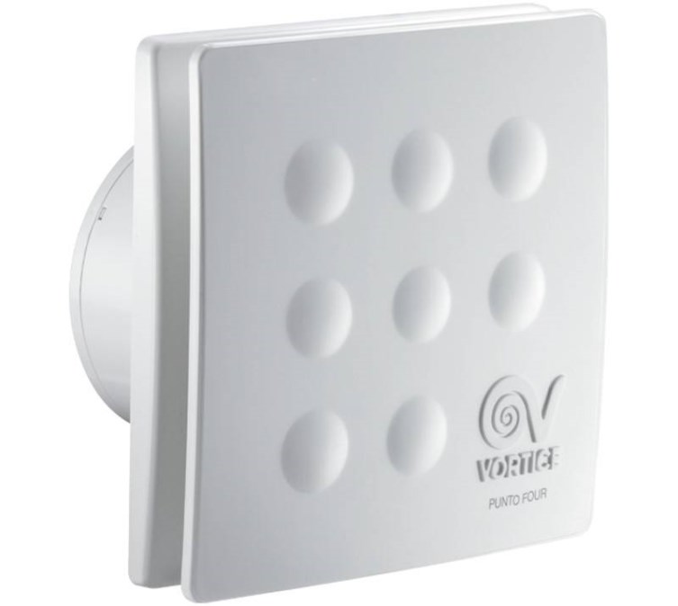VORTICE PUNTO FOUR MFO 90/3,5" axiálny ventilátor 90 mm, nástenný/stropný, so spätnou klapkou