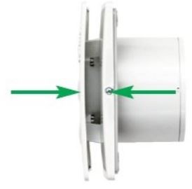 VORTICE PUNTO FOUR MFO 90/3,5" axiálny ventilátor 90 mm, nástenný/stropný, so spätnou klapkou