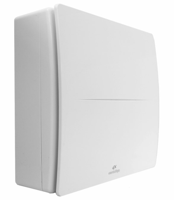 AERAULIQA QX100T radiálny ventilátor 100 mm, nástenný/stropný, s časovačom a spätnou klapkou