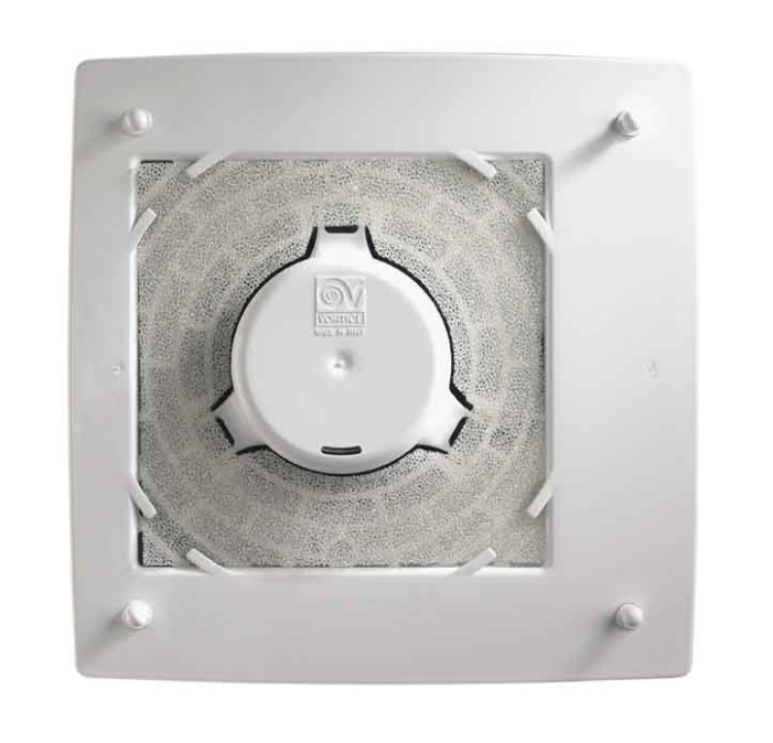 VORTICE QUADRO MICRO 80 radiálny ventilátor 80 mm, nástenný/stropný, so spätnou klapkou
