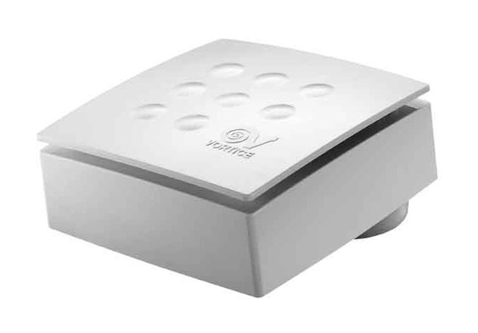 VORTICE QUADRO MICRO 100 radiálny ventilátor 100 mm, nástenný/stropný, so spätnou klapkou