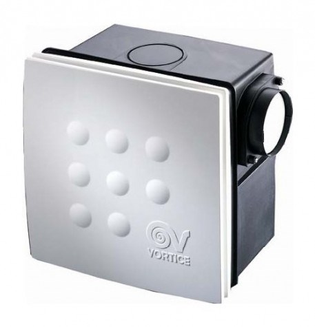 VORTICE QUADRO MICRO 100 I T radiálny ventilátor 100 mm, nástenný/stropný, s časovačom a spätnou klapkou