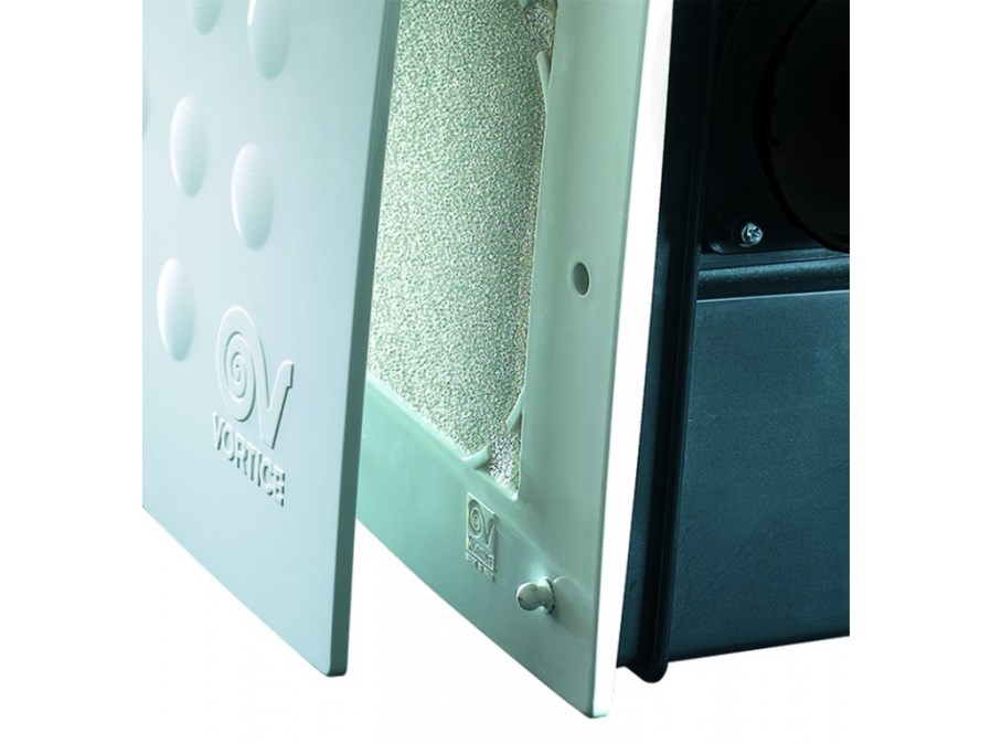 VORTICE QUADRO MICRO 100 I T radiálny ventilátor 100 mm, nástenný/stropný, s časovačom a spätnou klapkou