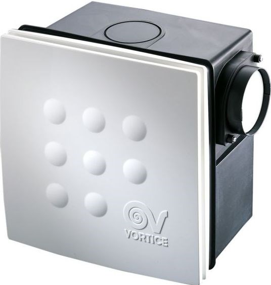 VORTICE QUADRO MEDIO I radiálny ventilátor 100 mm, nástenný/stropný, so spätnou klapkou