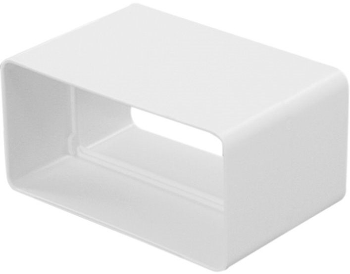 HACO CVP ventilačný systém 110x55mm, spojka plochého kanála, biela