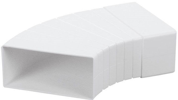 HACO CKW ventilačný systém 2x110x55mm, uholník, biely