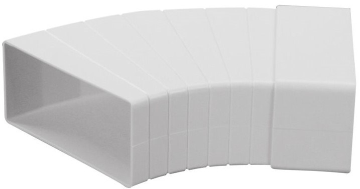 HACO CKW ventilačný systém 2x110x55mm, uholník, biely